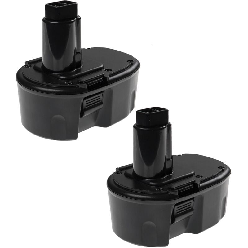 Extensilo - 2x Batteries remplacement pour Dewalt DC9091, DE9038, DE9091, DE9092, DE9094, DE9502, DW9094 pour outil électrique (3300 mAh, NiMH, 14,4