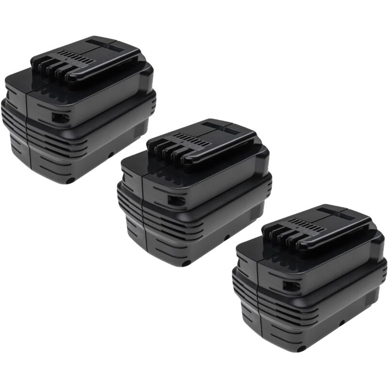 3x Batteries remplacement pour Dewalt DE0240, DE0240-XJ, DE0241, DE0243, DE0243-XJ, DW0240, DW0242 pour outil électrique (3300 mAh, NiMH, 24 v)