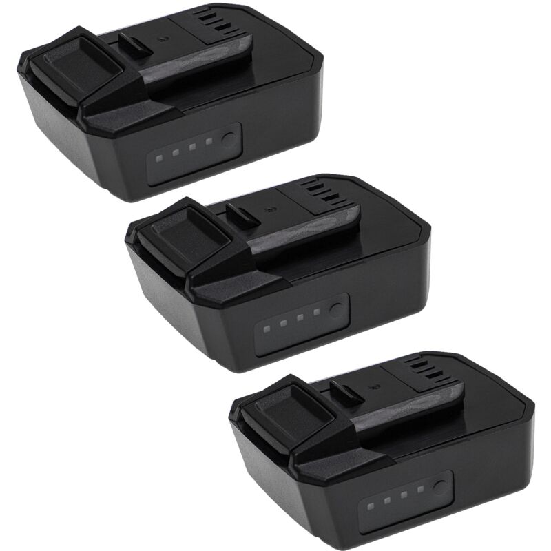 EXTENSILO 3x Battery compatible with Hilti PM 40-MG, PR 2-HS A12, PR 30-HVS A12, PR 30-HVSG A12 Electric Power Tools (2500 mAh, Li-ion, 10.8 V)