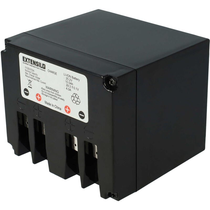 Batterie compatible avec Lizard M4, M440, M480, M485, Q6, S1, S14, S14N, S2 robot tondeuse (10500mAh, 25,2V, Li-ion) - Extensilo