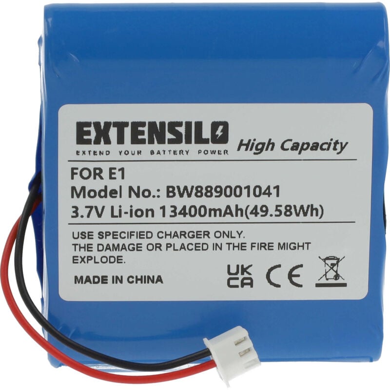 Batterie compatible avec Pure Evoke Flow, 1S Marshall, 2S, E-1S, Mio, Mio by Orla Kiely, 1S radio (13400mAh, 3,7V, Li-ion) - Extensilo