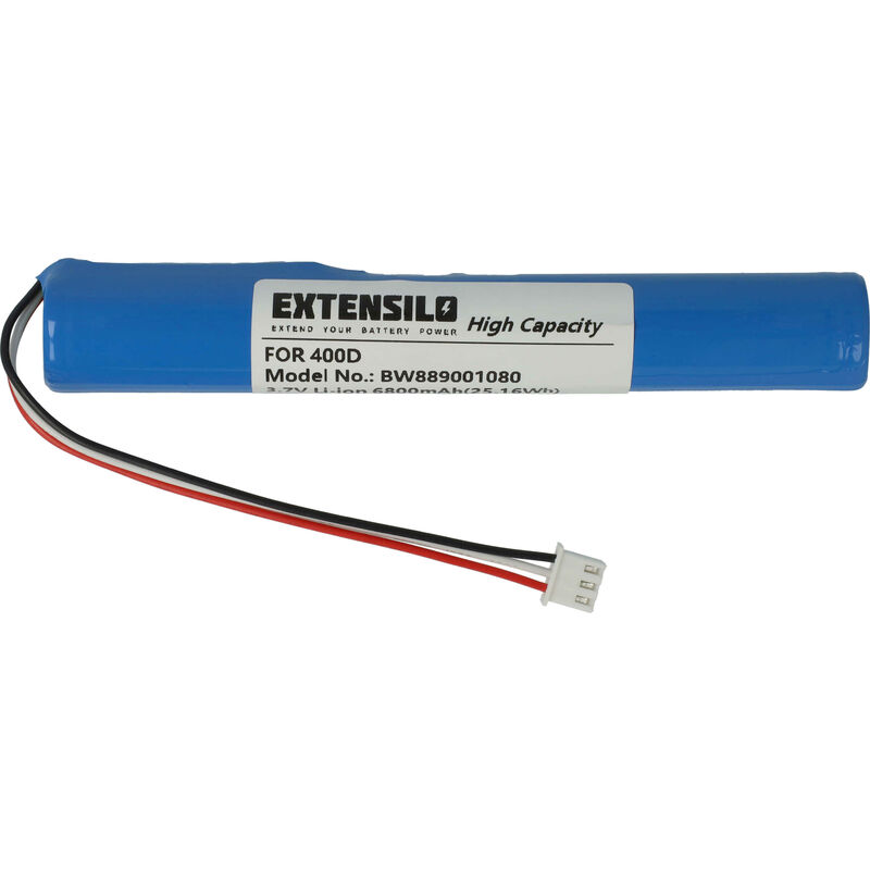 Extensilo - Batterie compatible avec Pure Move 400D radio (6800mAh, 3,7V, Li-ion)