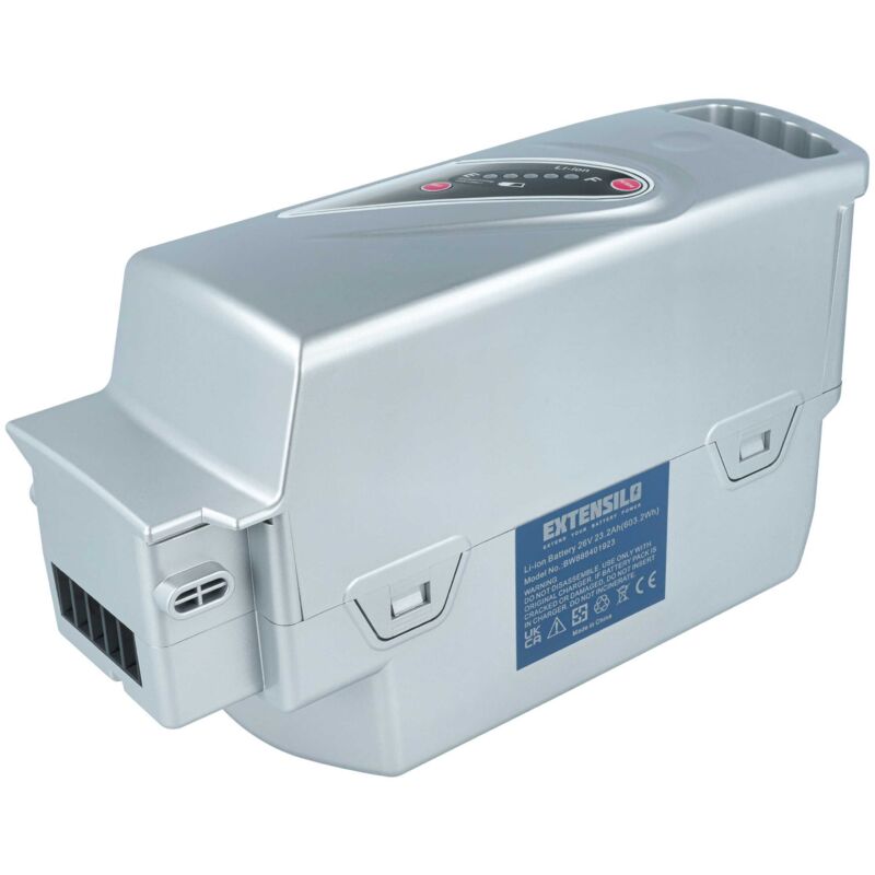 Batterie remplacement pour NKY246B2, NKY252B02, NKY252B2, NKY232B2, NKY246B02 pour vélo électrique (23,2Ah, 25,2V, Li-ion) - argenté - Extensilo