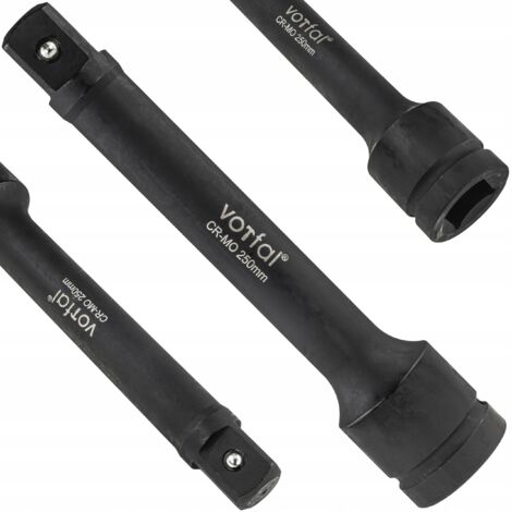 Extensi贸n de impacto para casquillos 1 pulgada 250 mm adaptador para llave de impacto CR-MO