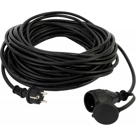 Extensión 50M H05RR-F 3G1.5 IP44 BLACK (por 2)