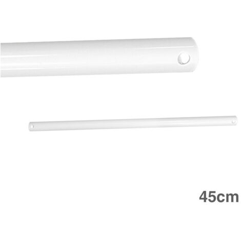 Extension Blanc  De Tuyau De 45cm Pour Ventilateur De Plafond