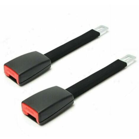 Extension ceinture sécurité noire pour voiture, 2 pièces, 25cm, Clip verrouillage, boucle sé