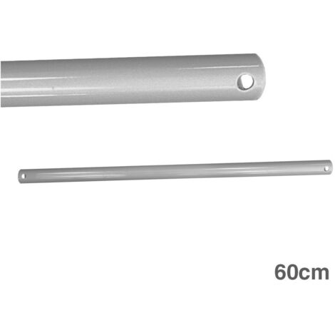 Extension Chromée De Tuyau De 60cm Pour Ventilateur De Plafond