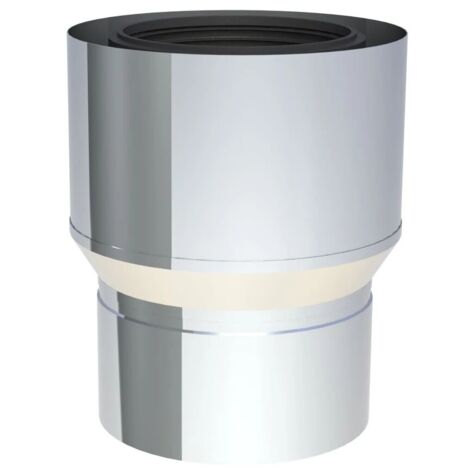 Extension concentrique de diam. 60/100 sur diam. 80/125 mm