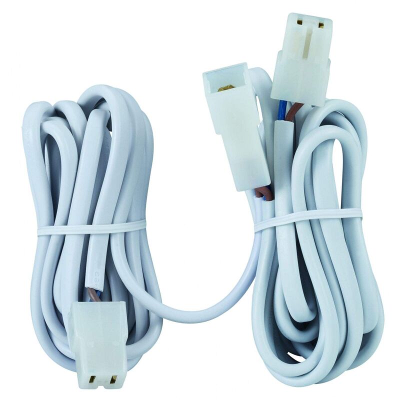 Extension cord for 2 x 12 v recessed lights Plug-in connections, 2 x 2 m