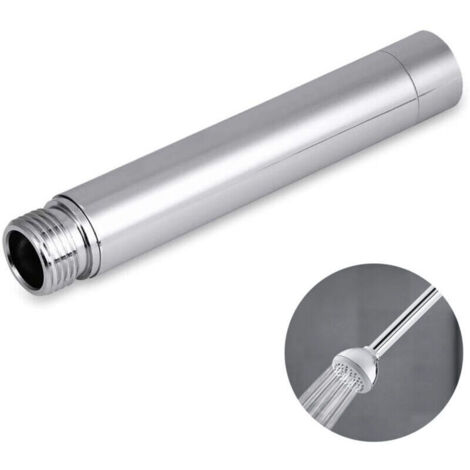 Extension de bras de douche – Acier inoxydable chromé – Longueur adaptable – Installation rapide sans plomberie – Compatible avec tuyaux souples – Jormftte