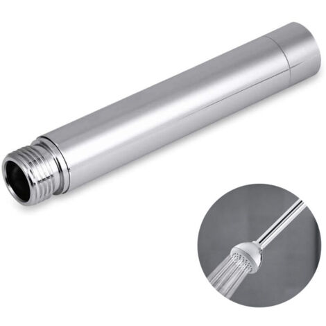 Extension de bras de douche – Acier inoxydable chromé – Longueur adaptable – Installation rapide sans plomberie – Compatible avec tuyaux souples – Jormftte