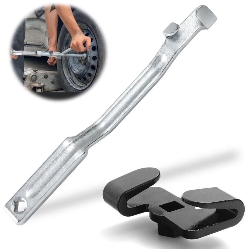 Beijiyi - Extension de clé Extension Wrench 34 cm Outil D'extension de Clé Universelle Rallonge L'outil Clé avec 8 cm Rallonge de Clé pour Soulever
