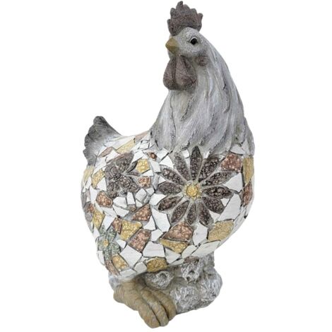 Extension de figurine de coq, décoration rustique pour la maison et le jardin