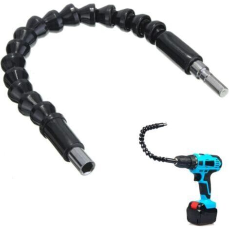 Extension de Foret Flexible, Rallonge de Tournevis Flexible, Tige Hexagonale Connexion Tournevis Pointe D'arbre, Rallonge Flexible pour Perceuse Tournevis