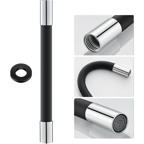 Extensión de grifo flexible de 360°, tubo de silicona con junta hermética, aireador, universal, a prueba de salpicaduras, económico, para fregaderos de cocina y baño.