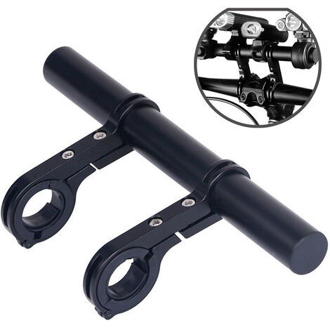 Extension de guidon vélo alliage d'aluminium support Extension Double guidon support de montage d'extension