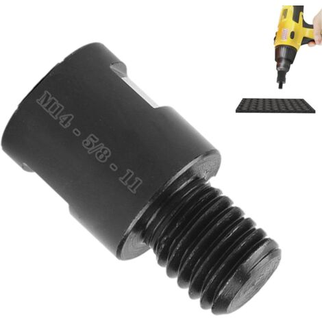Extension de meuleuse d'angle, accessoire de meuleuse pour perceuse  Accessoires d'arbre de coupe de pilote M14 à 5/8-11,Roue de meuleuse de perceuse électrique