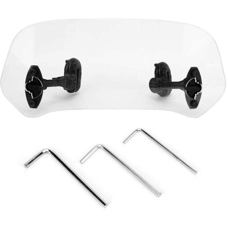 Extension Bulle Moto, Extension Pare Brise Moto Universel Moto Clip Réglable Pare-Brise-Vent Accessoires de Pare-Brise