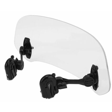 YOYAXI Extension de pare-brise de moto rehausser le pare-brise réglable vent pluie déflecteur d'air ajouter sur l'écran de becquet (transparent)