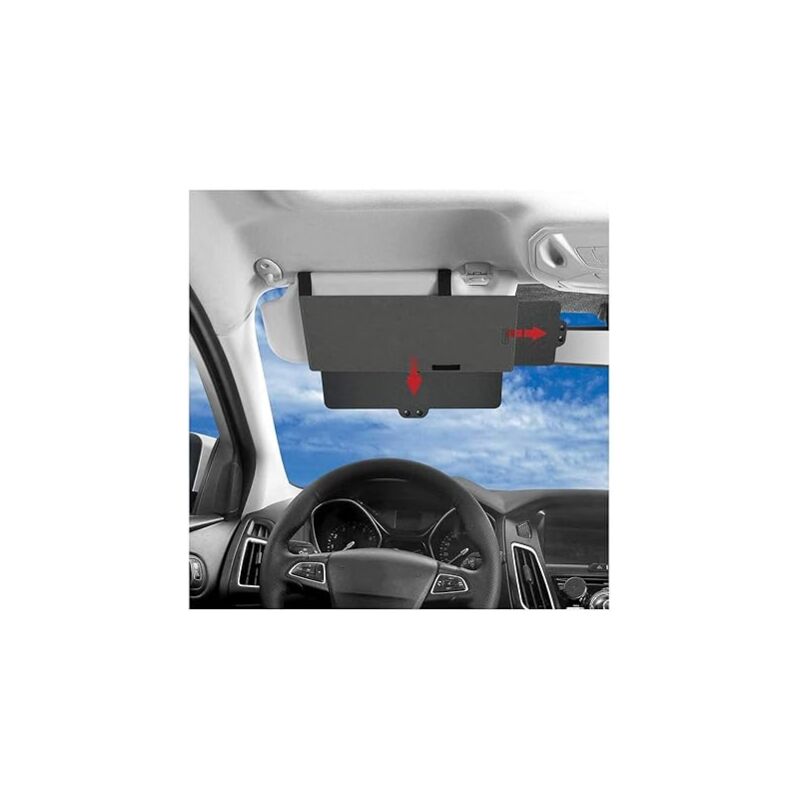 Extension de Pare-Soleil de Voiture,Junzheng Anti-éblouissement Rallonge Pare Soleil Voiture,Protection uv pour Siège Conducteur Ou Passager Avant