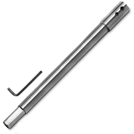 Extension de tarière extra longue de 254 mm, extension de foret de tarière de bateau accepte la tige de 12,7 mm,Rallonge pour foret entraînement hexagonal de 12,7 mm