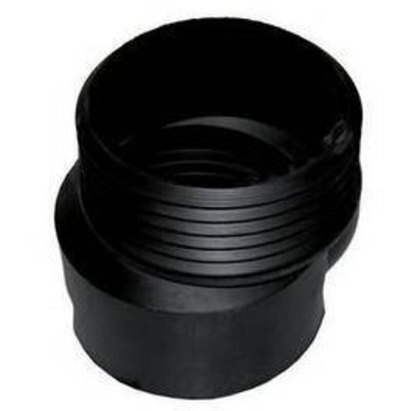 Extension de toilette excentrique en caoutchouc noir