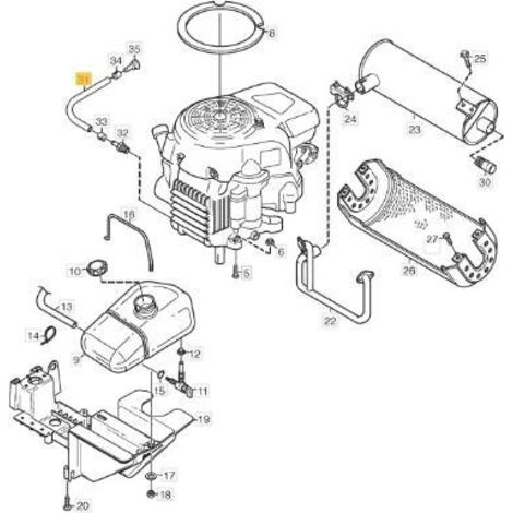 EXTENSION DE VIDANGE D'HUILE ORIGINALE STIGA - 1134-5827-03
