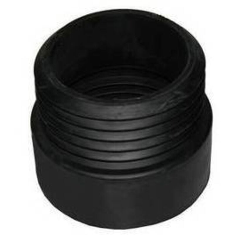 Extension droite de toilette en caoutchouc noir