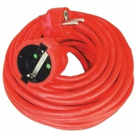 Extension électrique Schuko 4,8mm TT 25mts RED