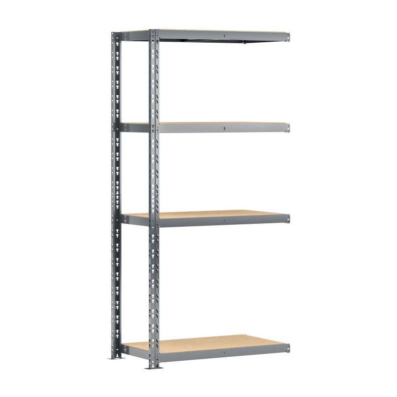 Modulo Storage - Extension étagère charge lourde modulö storage avec 4 plateaux de 100 cm de long (système extension)