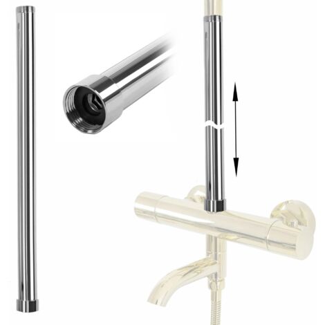 Extension for a bathtub and shower set CHROM 50cm