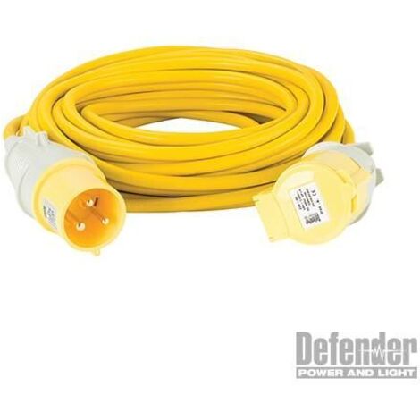 Extension Lead Yellow 4mm2 32A 14m 110V E85240