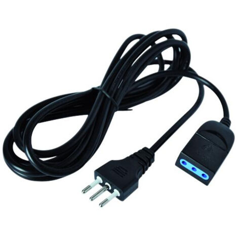 Extensión lineal Vigor M/F 10A 3X0,75 mm² 3 m Negro