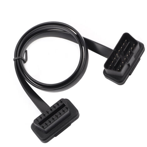 Extension OBD2 16 Pins Mâle-Femelle 60cm pour Diagnostic Auto