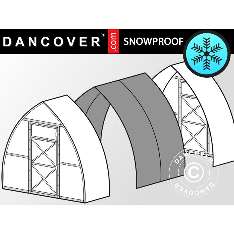 

Extensión para invernadero de policarbonato, Arrow, 6m², 3x2m, Plateado