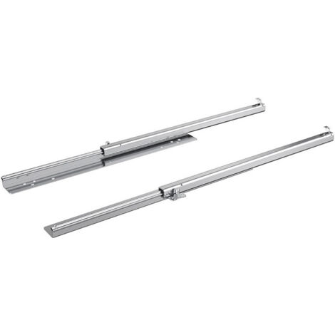 Extensión parcial acero longitud nominal 455 - 680 mm 40 kg longitud de cajón 455 - 680/455 mm HETTICH