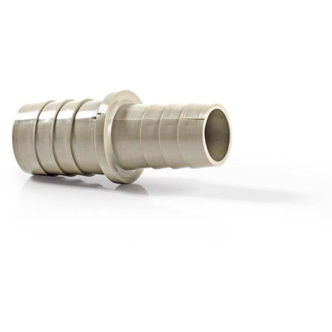 Extension piece with 2 hose clamps 19mm 22 mm greymetal