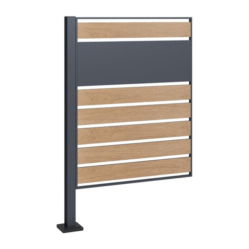 Extension pour cachette pour poubelles élément de clôture de 120 cm revêtement