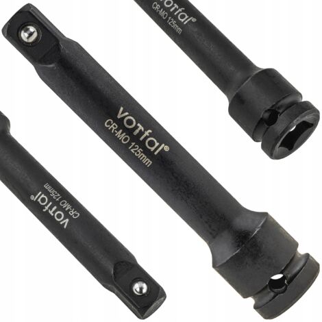 Extension pour clé à choc 1/2" 125 mm adaptateur de douille CR-MO