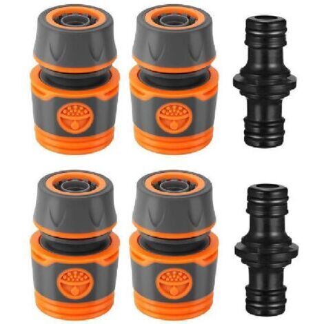 Extension rapide du tuyau, Kit de réparation de tuyau d'arrosage - pour raccorder 13 mm (1/2"), pour un raccordement facile et rapide ou un tuyau de