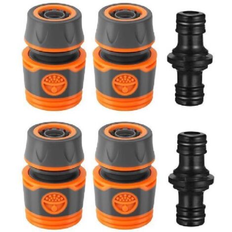 Extension rapide du tuyau, Kit de réparation de tuyau d'arrosage - pour raccorder 13 mm (1/2"), pour un raccordement facile et rapide ou un tuyau de