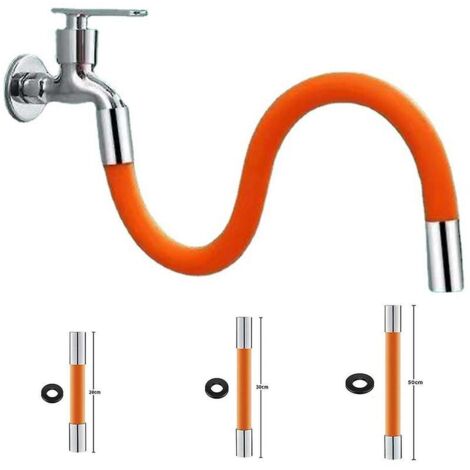 Extensión universal para grifo de cocina con aireador, rotación de 360°, manguera flexible larga - 50 cm