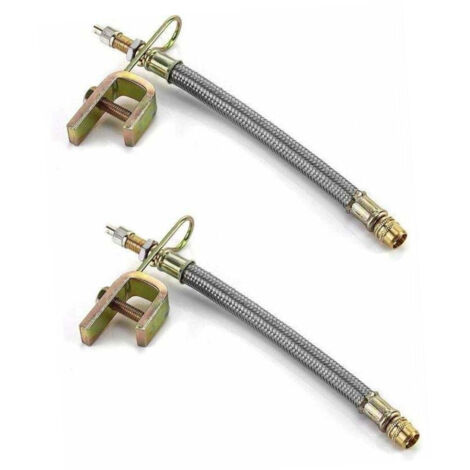 Extension Valve de Pneu, Pneu Valve Rallonge pour Pneu de Camion, Bus et Remorque, 18cm, Lot de 2