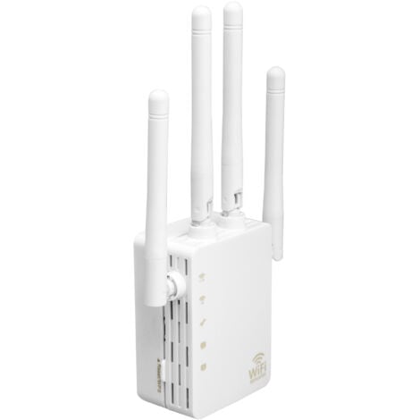 Extension WiFi, intensificateur de signal WiFi double bande 5G 1200 Mbps le plus rapide, adapté aux familles, l'extension à distance couvre 8 500 pieds carrés et 40 appareils, répéteurs Internet sans 