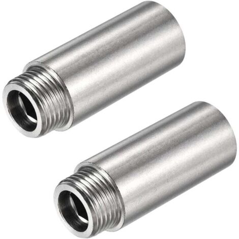 Extensiones de cabezal de ducha de acero inoxidable KZQ de 2 piezas, tubo, extensión de ducha, brazo de extensión de cabezal de ducha, extensión de cabezal de ducha, extensión para cabezal de ducha fi