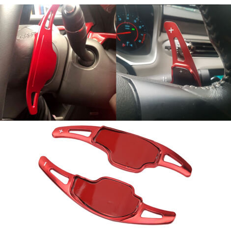 Extensiones de paletas de cambio - ABS rojo - 2 piezas para Cadillac XT5 CT6 Buick Regal Chevrolet Camaro LaCrosse