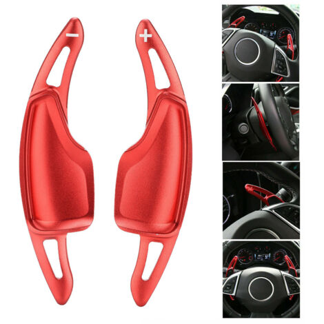 Extensiones de paletas de cambio para volante para Chevrolet Camaro 2016-2019 - Aluminio rojo anticorrosión