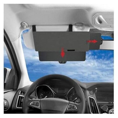 Extensor de visera para coche, Junzheng, antideslumbrante, con protección UV para el asiento del conductor o del pasajero.