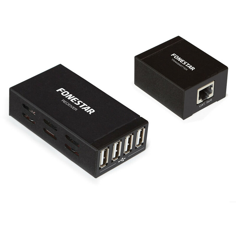 

Fonestar - Extensor USB Por UTP RJ45 Con HUB 4 Puertos